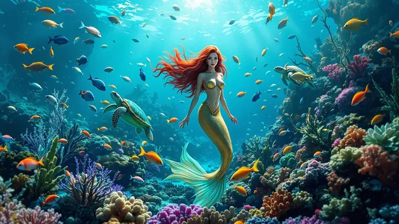 Adegan target ikan dan meriam dalam arena bawah laut